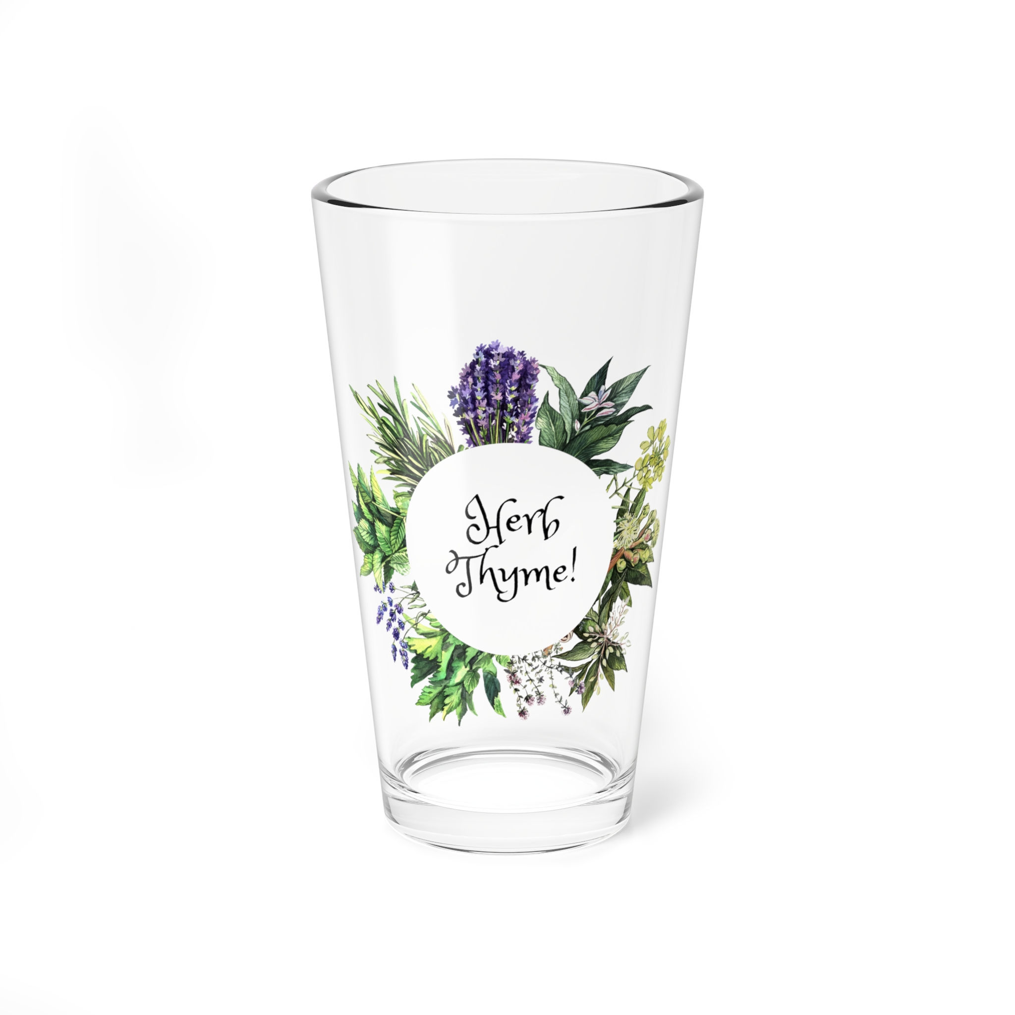 Herb Thyme Mixing Glass
