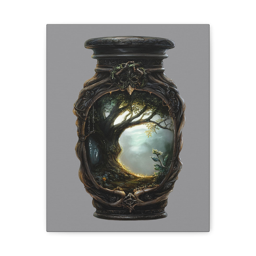 Thumbnail: Cask of Wyrd: The Eternal Tree Stretched Canvas Art