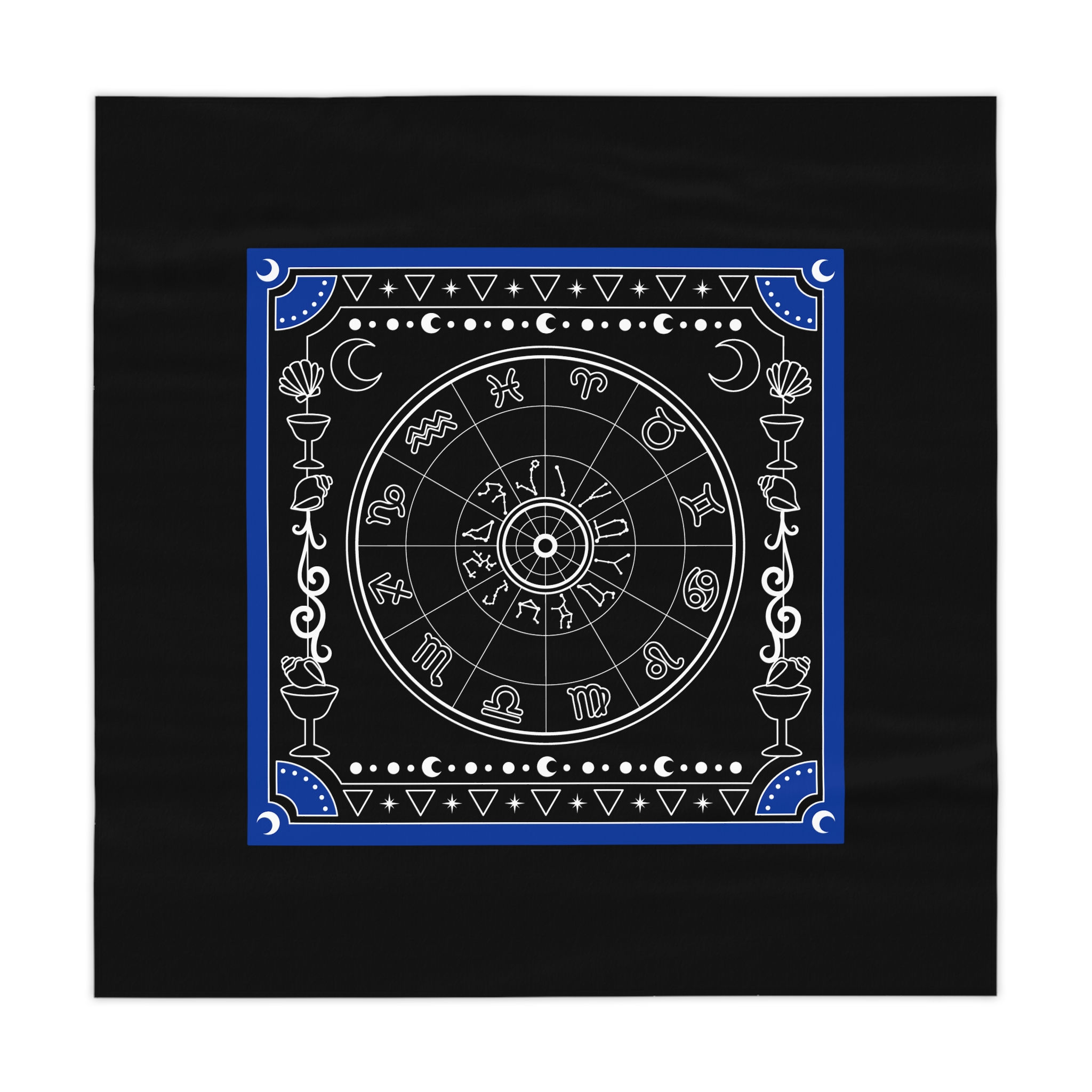 Altar ClothTablecloth — Black & Blue