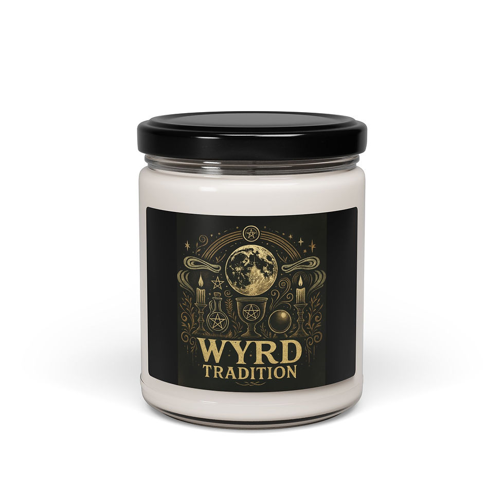 Wyrd Tradition Scented Soy Candle — 9 oz Witchy Moonlight Aromatherapy Candle