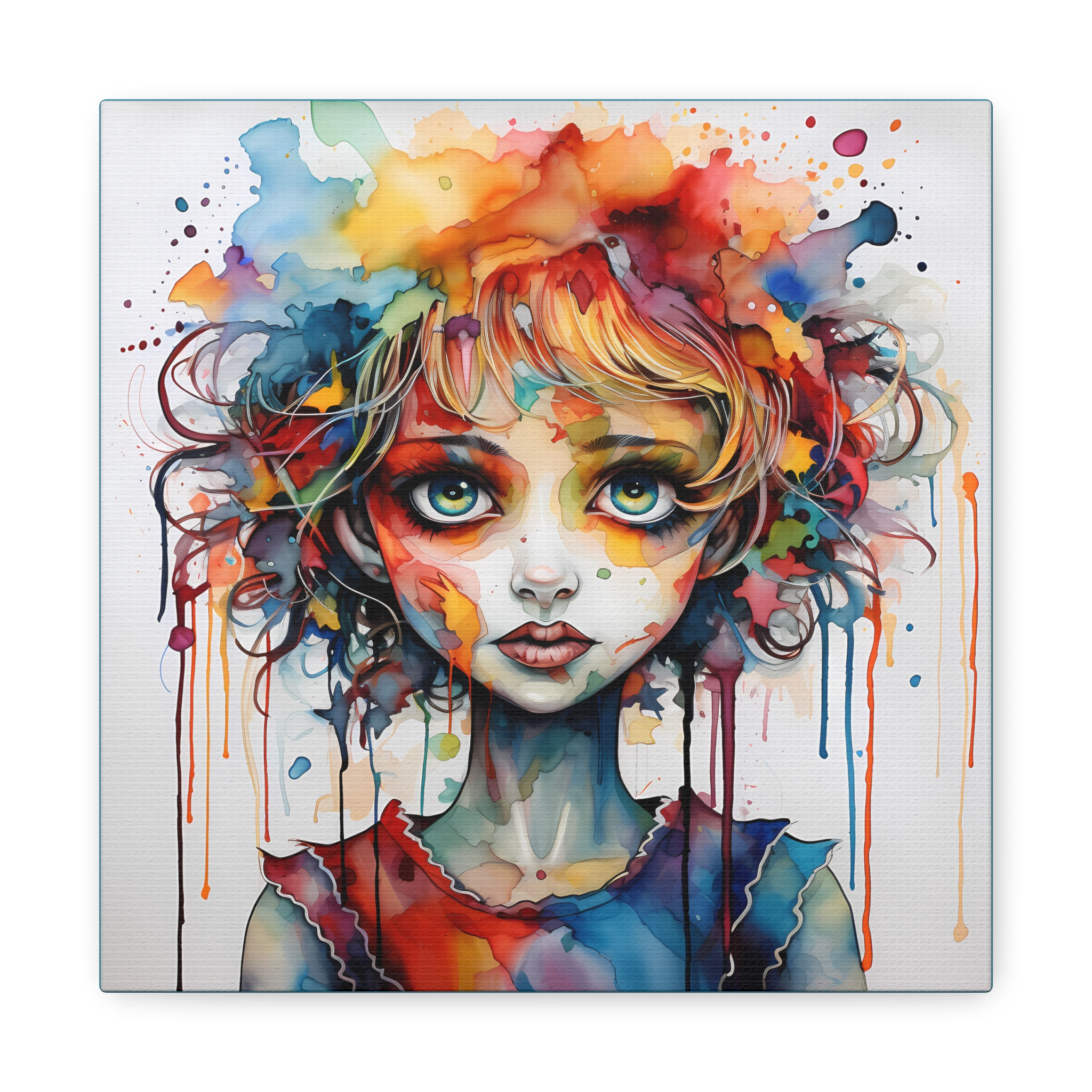 Creepy Doll Art Canvas Print