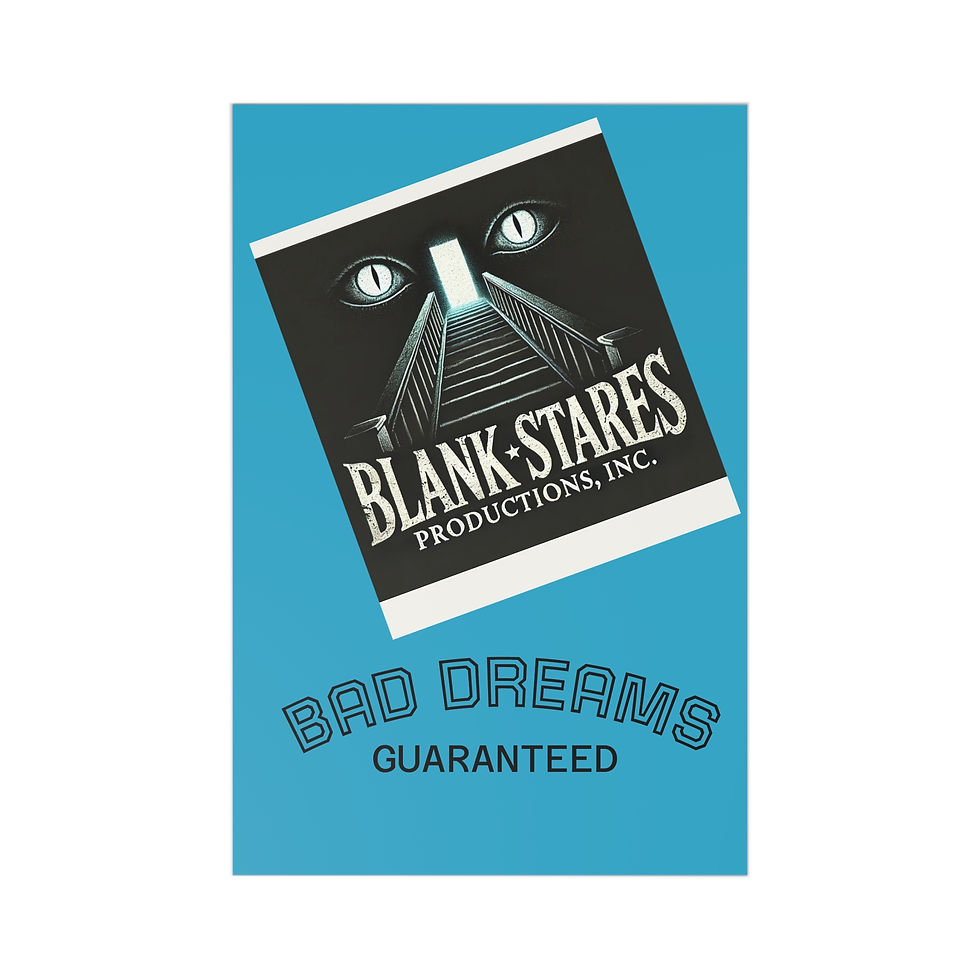 Bad Dreams Postcard Set — 7-Pack Blank Stares Retro Horror Postcards