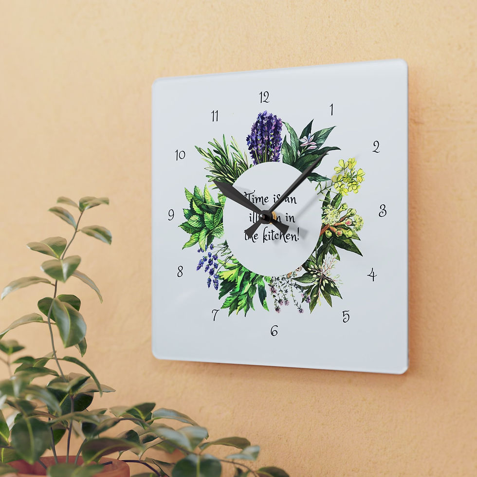 Thumbnail: Kitchen Thyme! Acrylic Wall Clock 