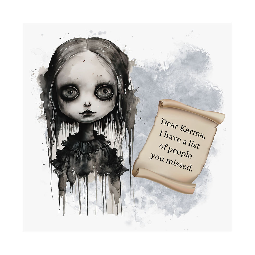 Thumbnail: Creepy Doll Poster, Dark Wall Decor 