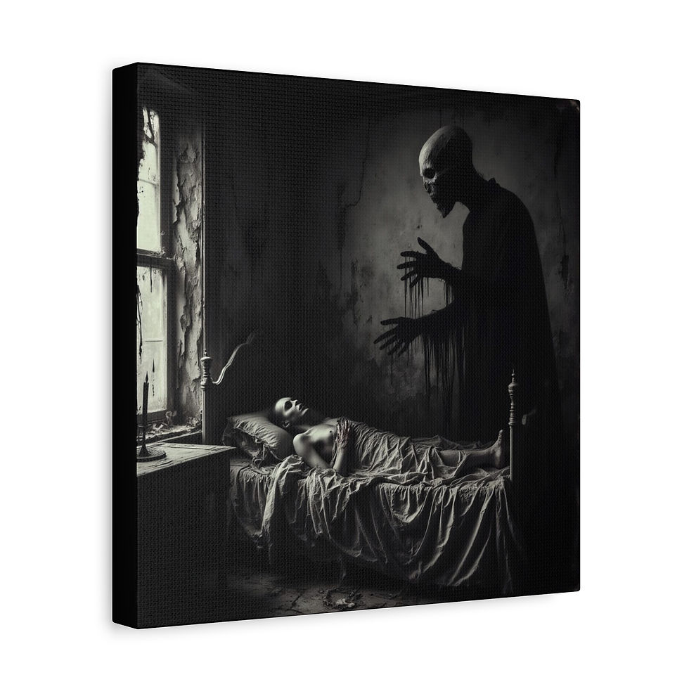 Thumbnail: Night Terrors Art Canvas Print 