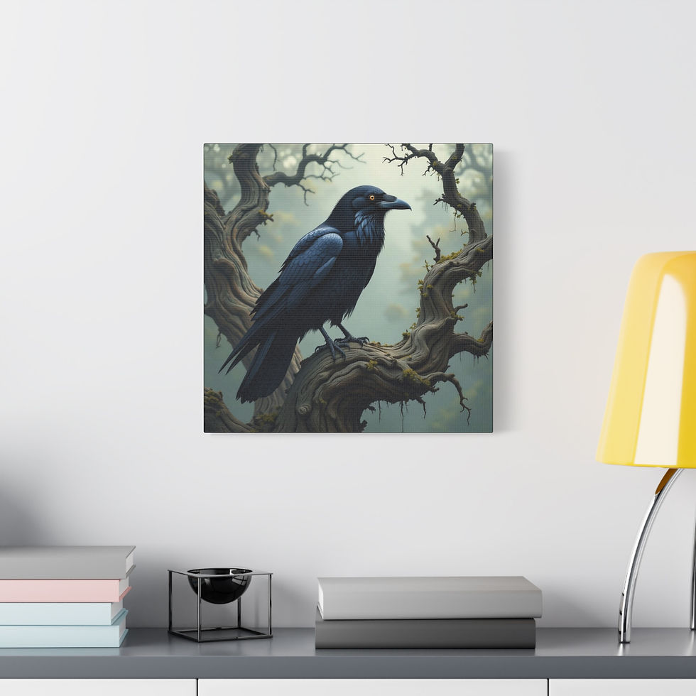 Thumbnail: Mystical Raven Canvas Art 