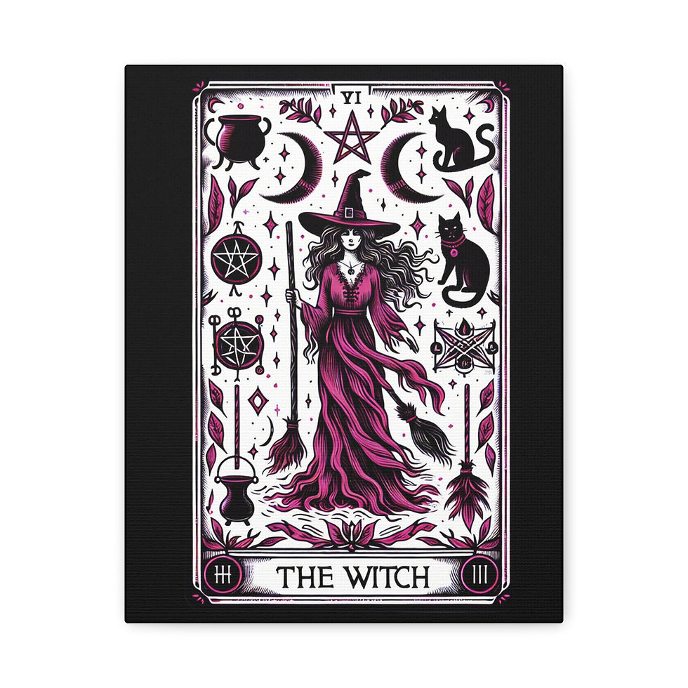 Thumbnail: The Witch Tarot Card Canvas Art  