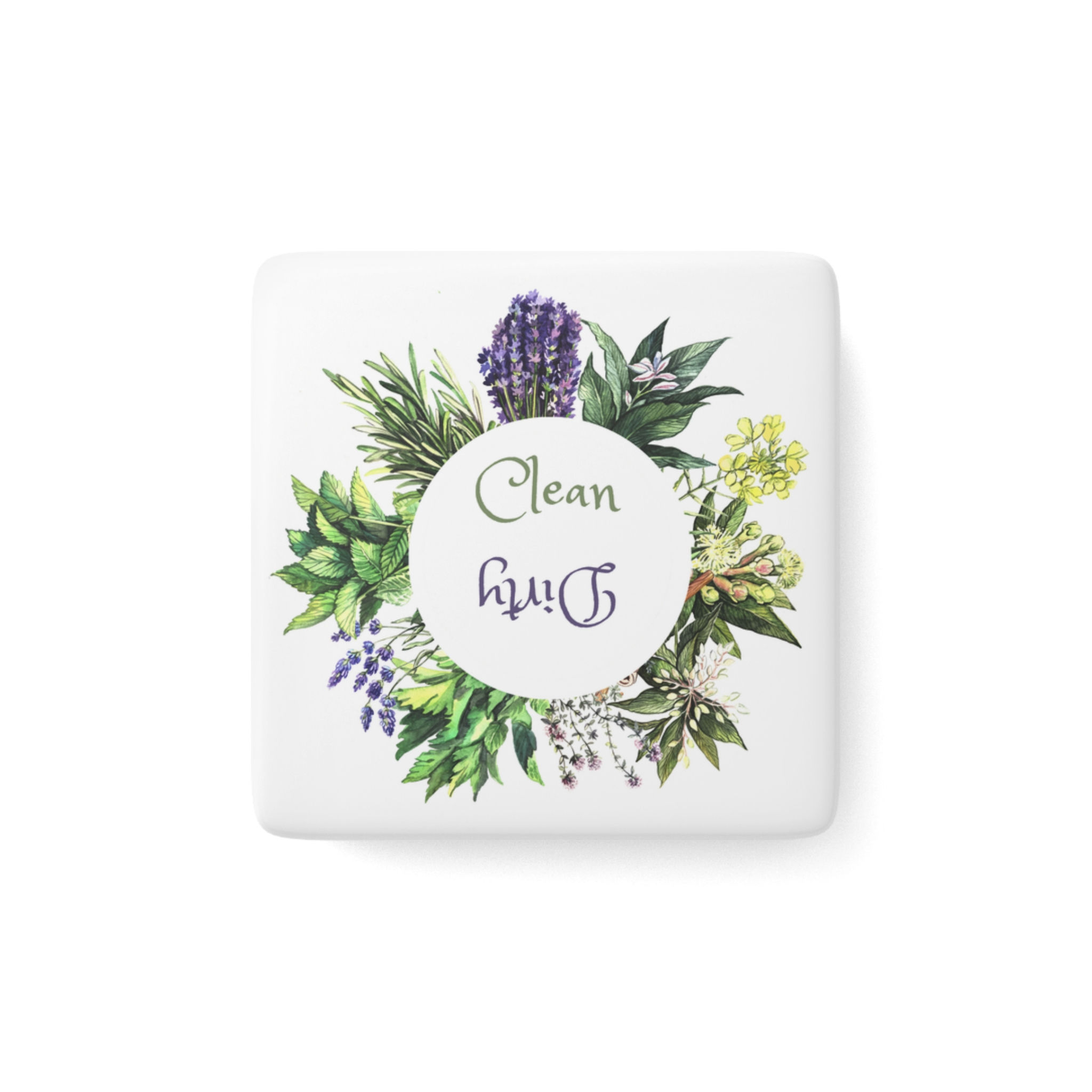 Herb Thyme Clean/Dirty Dishwasher Magnet