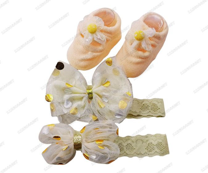 Miniatura: [SET-175-1300B] SET VINCHAS + ZAPATOS BEBE