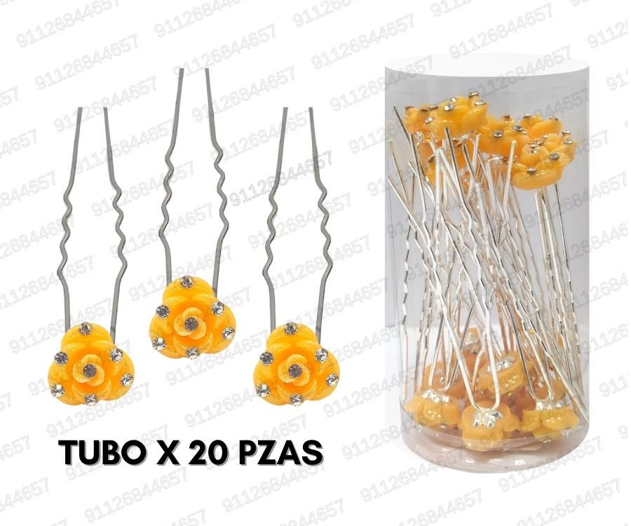 Miniatura: [IN-72-310] INVISIBLE HORQUILLA ROSA CON STRASS