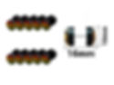 [PIR-80-64] PIERCING FALSO EXPANSOR RASTA 16 MM