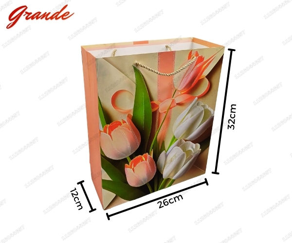 Miniatura: [ES-198-1043A] BOLSA DE REGALO TULIPAN