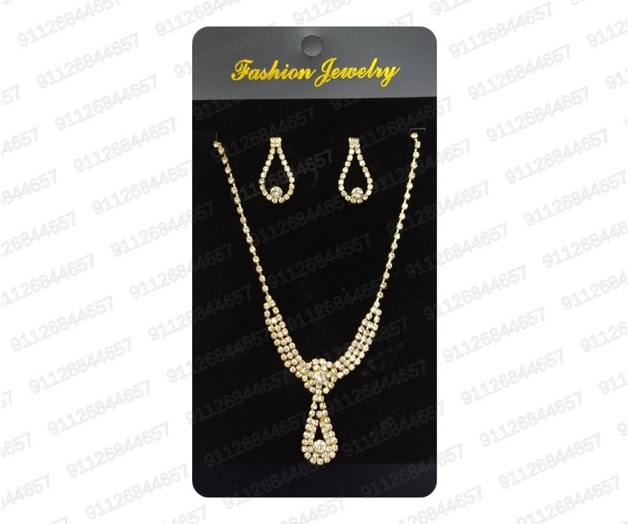 Miniatura: [CON-117-1044] CONJUNTO FIESTA COLLAR + AROS CON STRASS