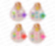 [SET-175-1294] SET MINIBROCHES FLORES + COLITA