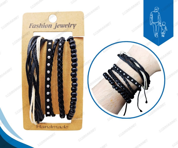 Miniatura: [PU-112-1159] SET DE PULSERAS ECOCUERO