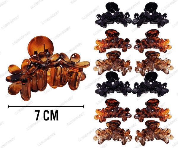 [BR-179-1208] BROCHE FLORES  7 CM