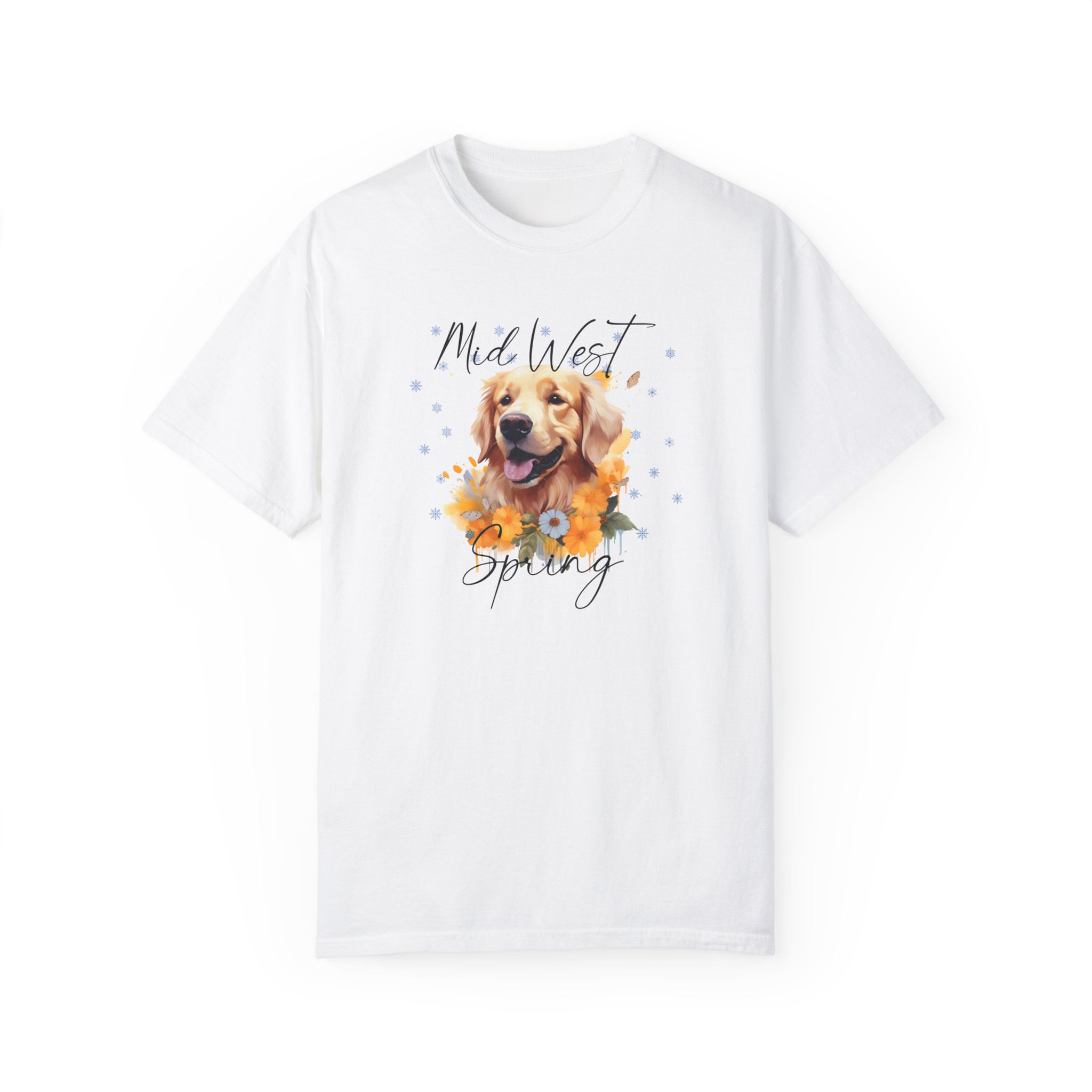 Midwest Spring Golden Retriever T-Shirt, Dog Shirt, Funny Tee, Dog Lover Gift