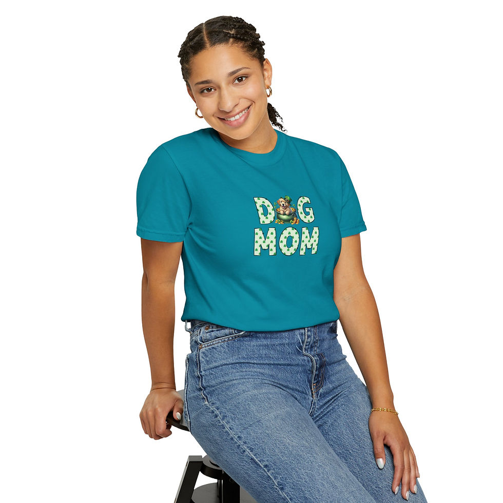 Thumbnail: Dog Mom Shirt, Golden Retriever Irish Hat Tee, St. Patrick's Day Dog Lover Shirt