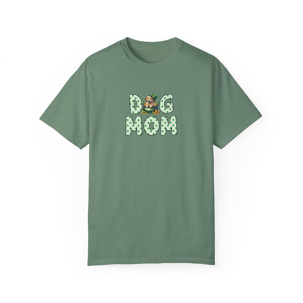 Thumbnail: Dog Mom Shirt, Golden Retriever Irish Hat Tee, St. Patrick's Day Dog Lover Shirt