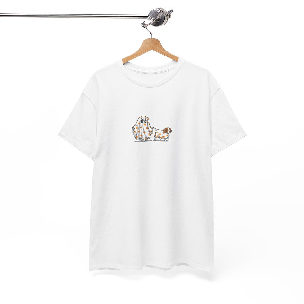 Thumbnail: Ghost Walking Dog T-Shirt | Halloween Dog Lover Shirt | Spooky Pet Owner Tee 
