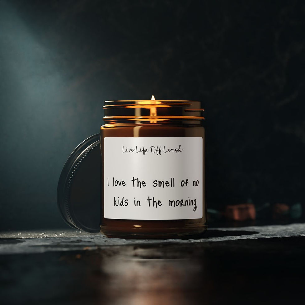 Thumbnail: No Kids Morning Candle, Child-Free Aromatherapy, Quiet Time Soy Candle, 