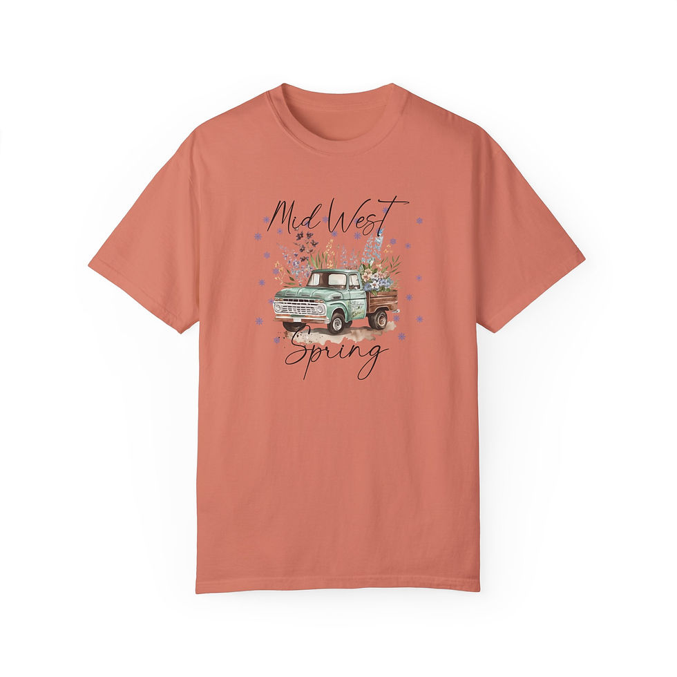 Thumbnail: Spring Flowers and Snowflakes T-Shirt, Humorous Weather Tee, Gardener Gift