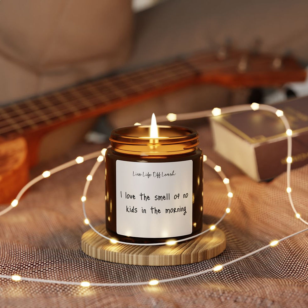 Thumbnail: No Kids Morning Candle, Child-Free Aromatherapy, Quiet Time Soy Candle, 