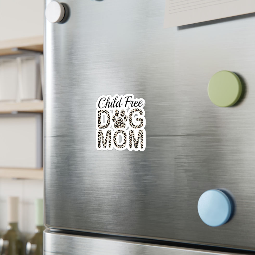 Thumbnail: Child Free Dog Mom Vinyl Decals