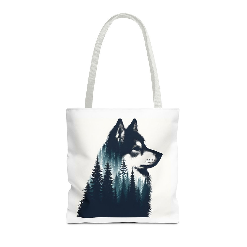 Thumbnail: Husky mom tote bag - White