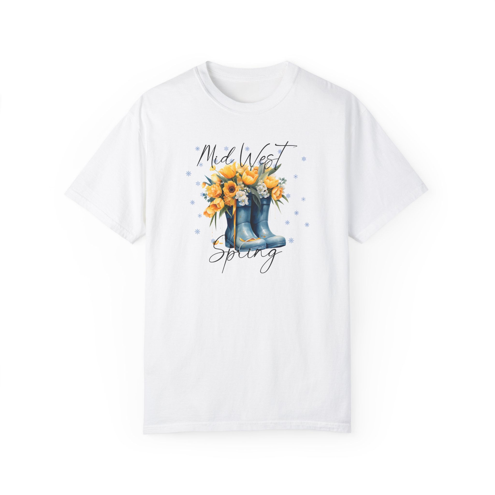 Mid West Spring t-shirt, Blue Spring rain boots shirt, Cute spring shirt
