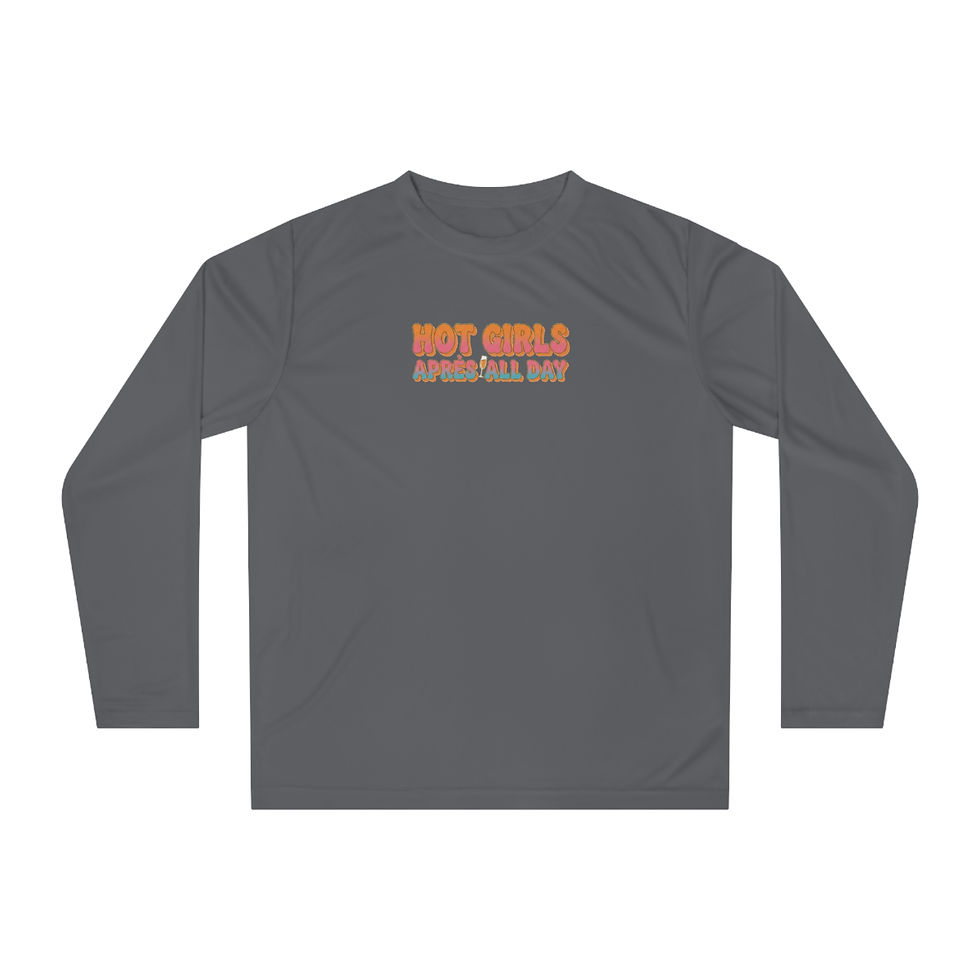 Thumbnail: Hot Girls Apres All Day Shirt, Womens Ski Long Sleeve, Snowboard Apres Top, 