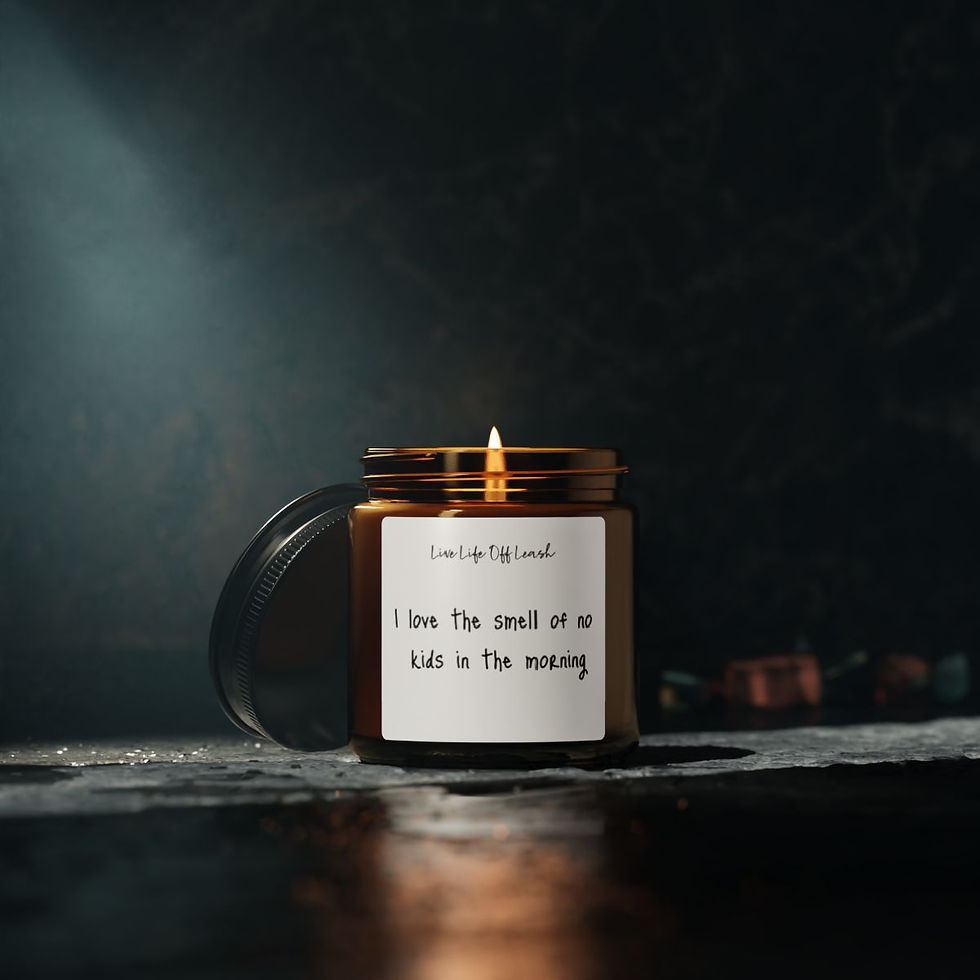 Thumbnail: No Kids Morning Candle, Child-Free Aromatherapy, Quiet Time Soy Candle, 