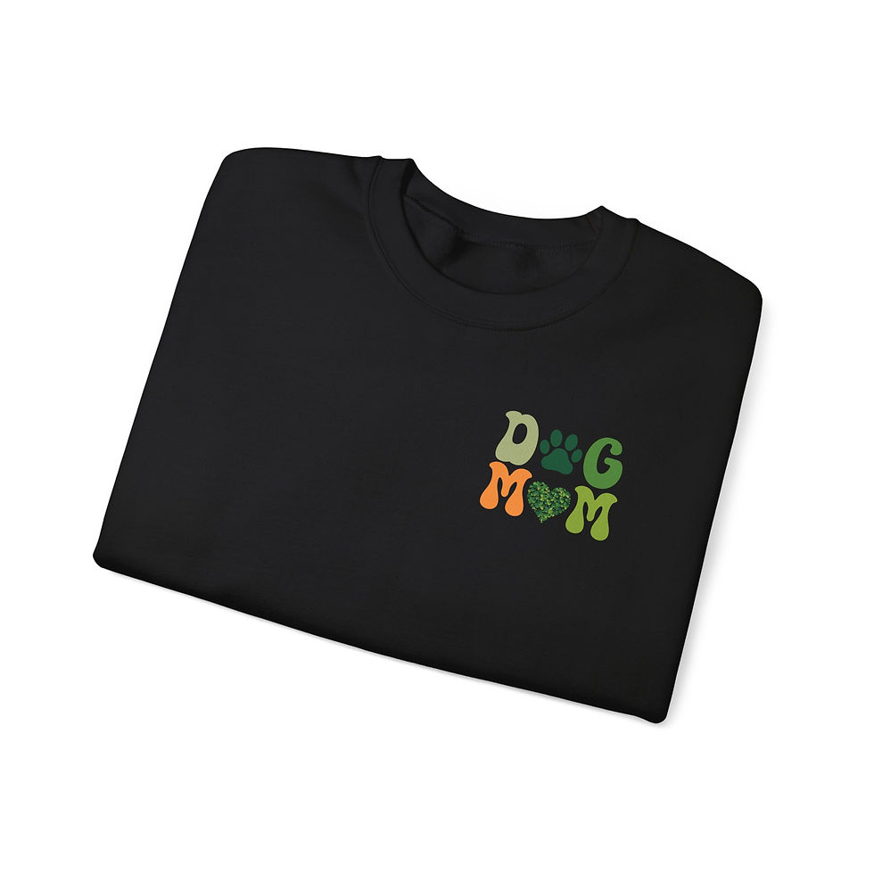 Thumbnail: Dog Mom Club Crewneck, St. Patrick's Day Child Free Dog Mom Club Sweatshirt