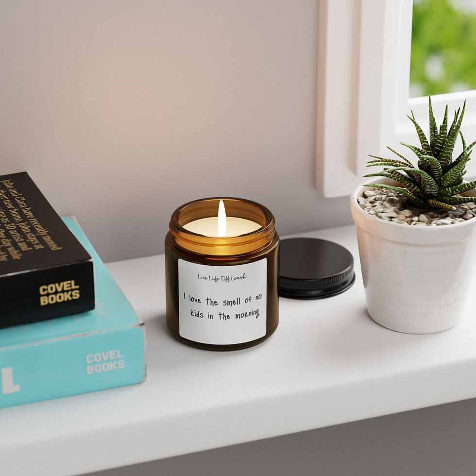 Thumbnail: No Kids Morning Candle, Child-Free Aromatherapy, Quiet Time Soy Candle, 