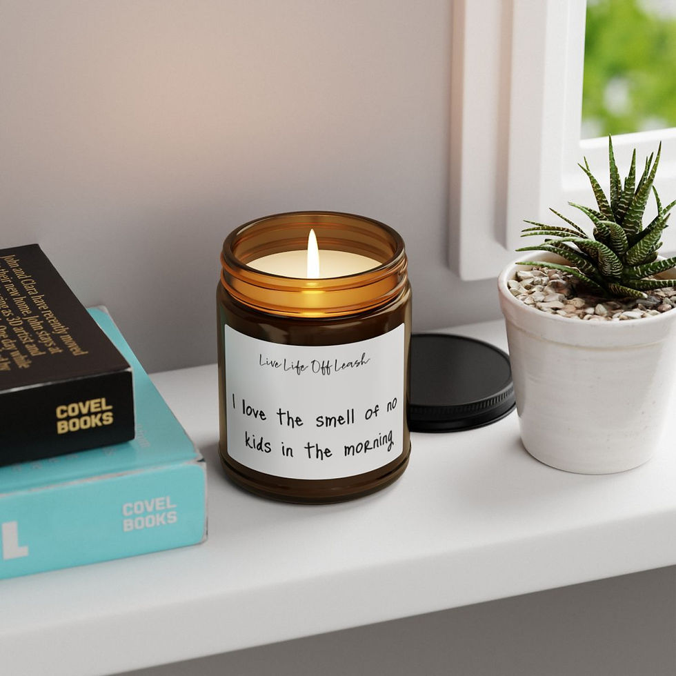 Thumbnail: No Kids Morning Candle, Child-Free Aromatherapy, Quiet Time Soy Candle, 