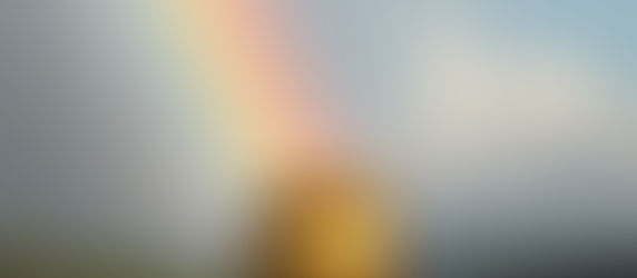 A pot of gold at the end of a rainbow