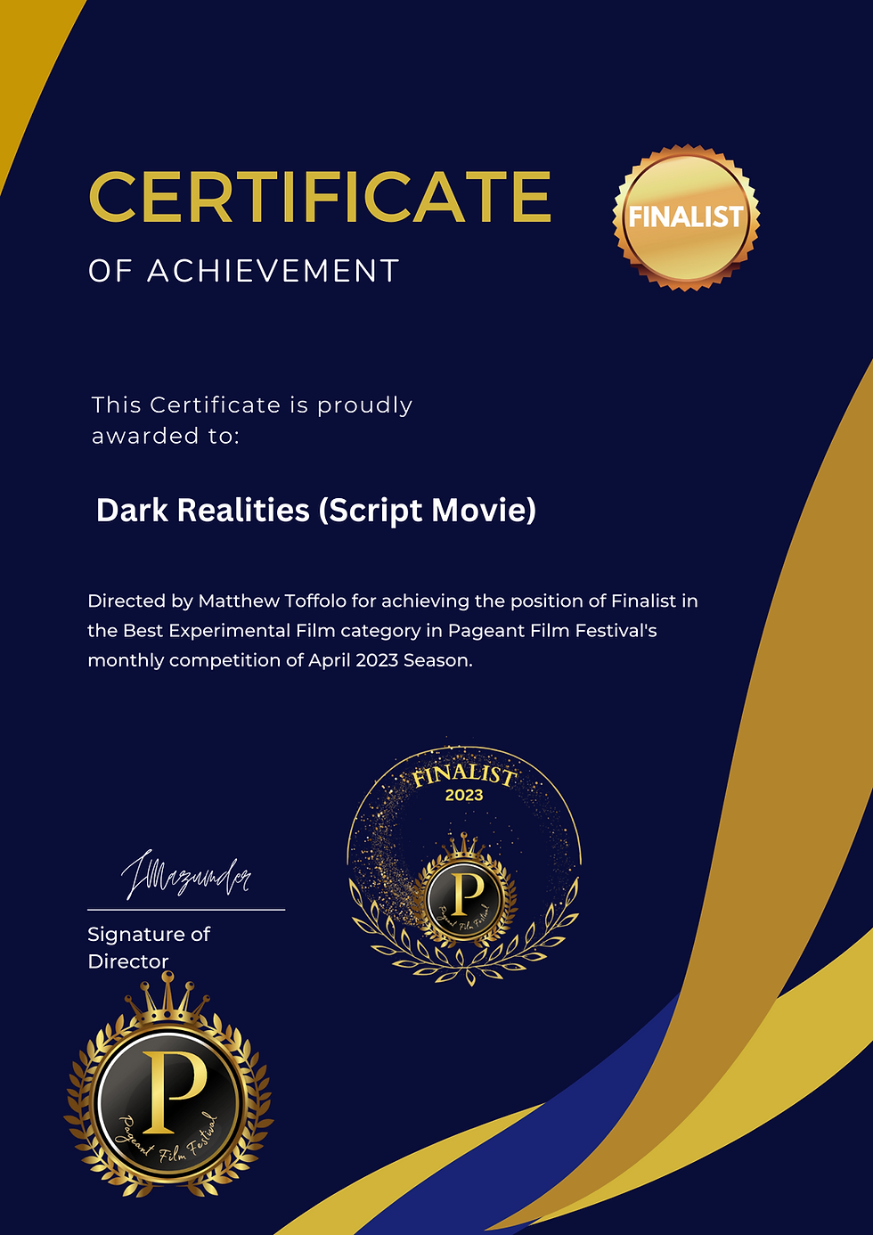Dark Realities (Script Movie)
