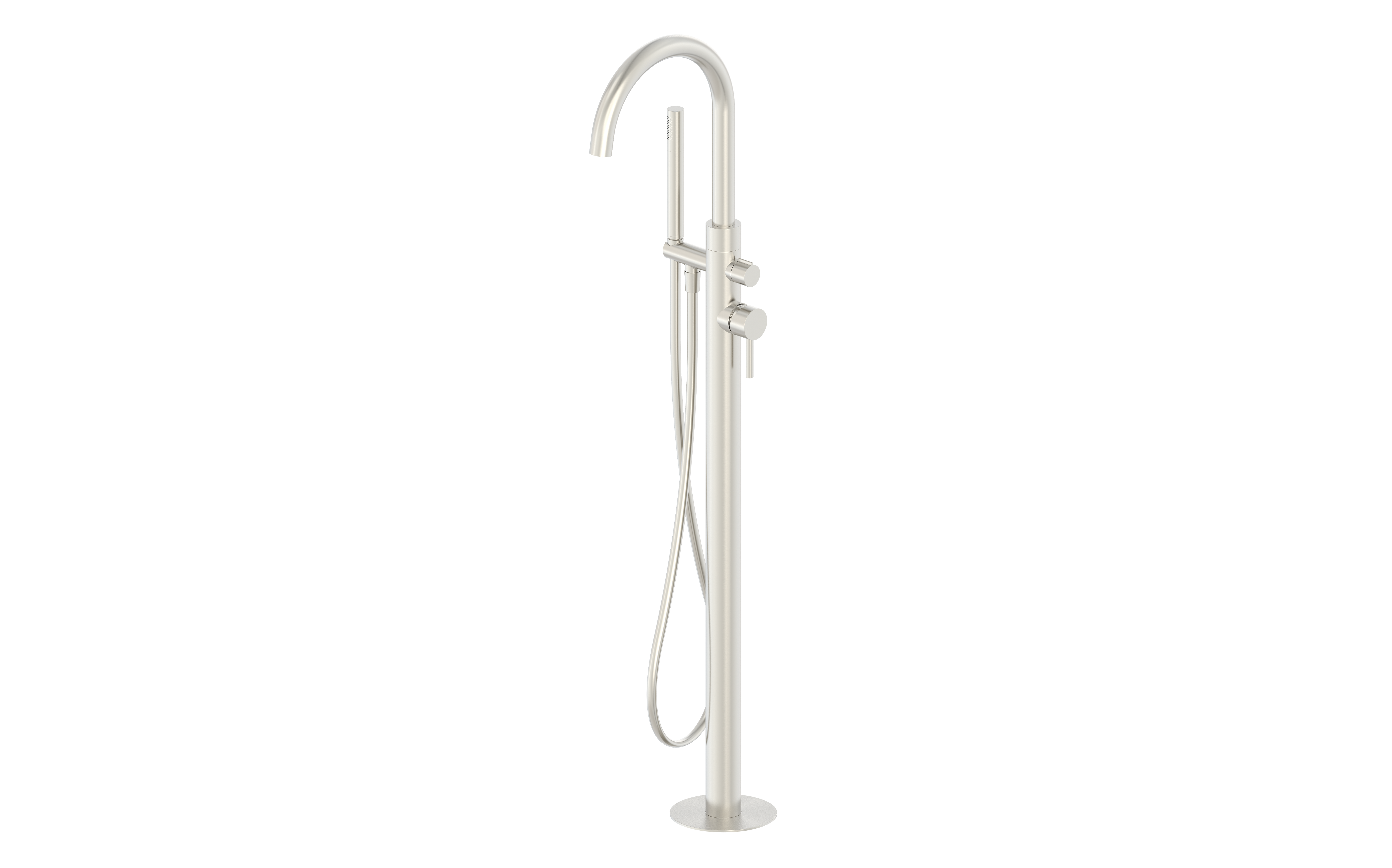 Floorstanding Bath Shower Mixer Brushed Nickel