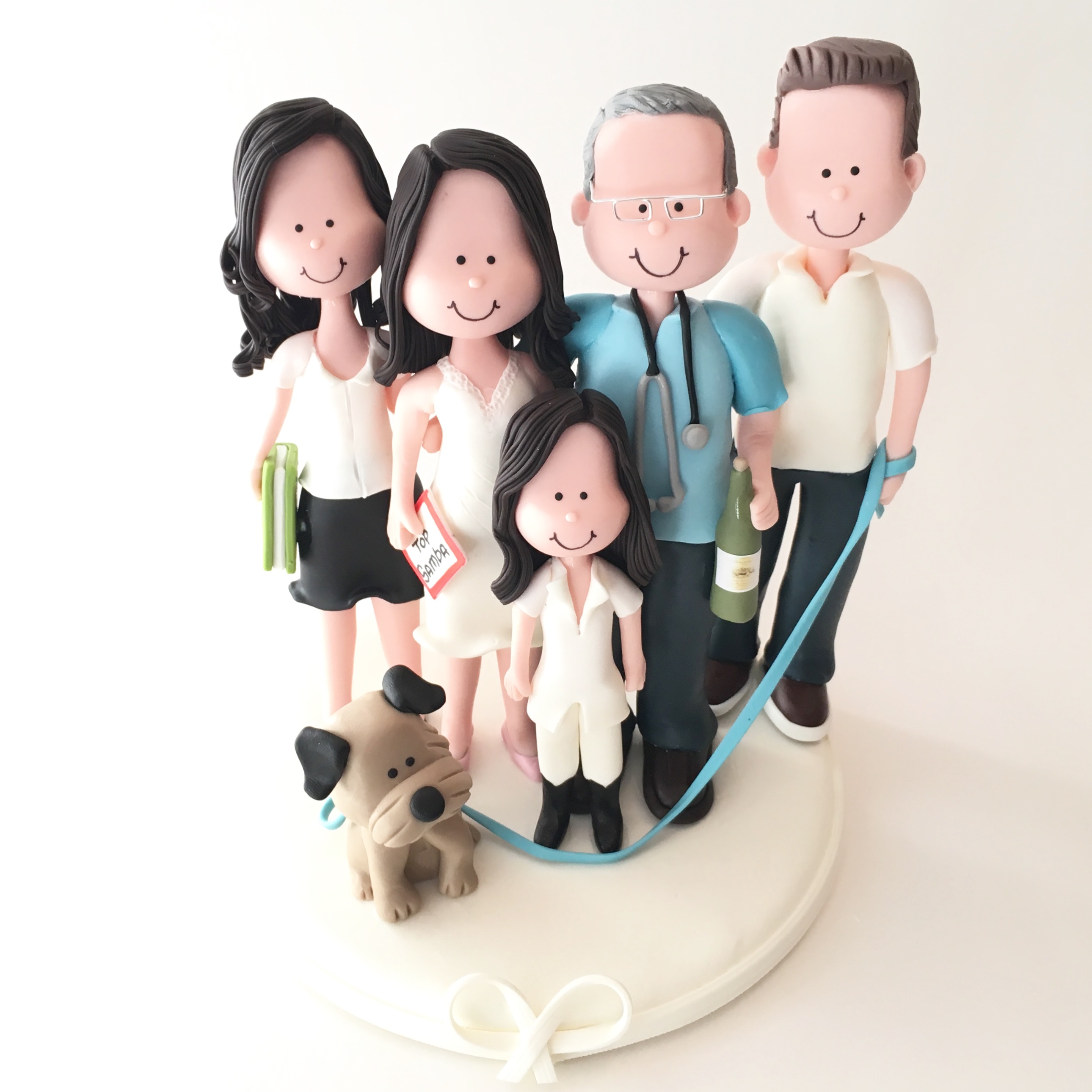 wedding-cake-topper-family-2-dog