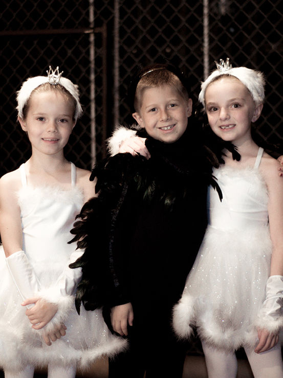 Swan Lake ballet training photoshoot