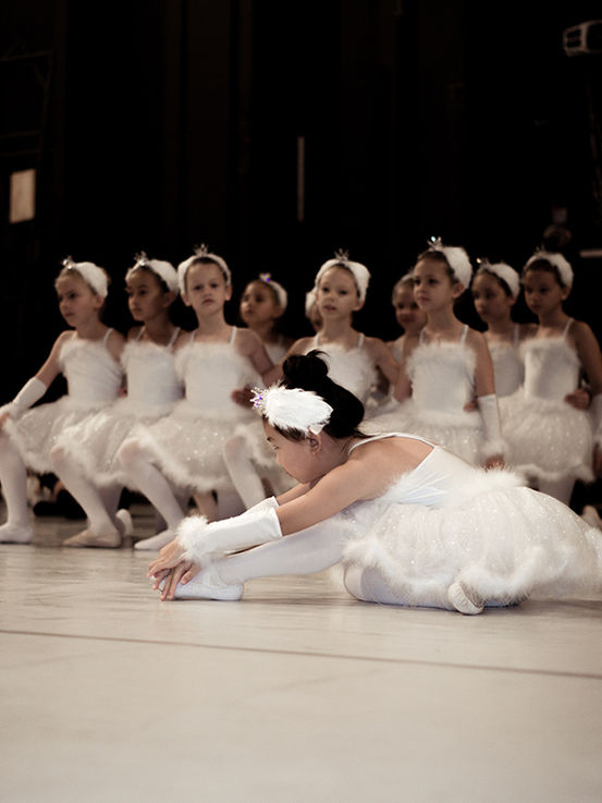 Swan Lake ballet training photoshoot