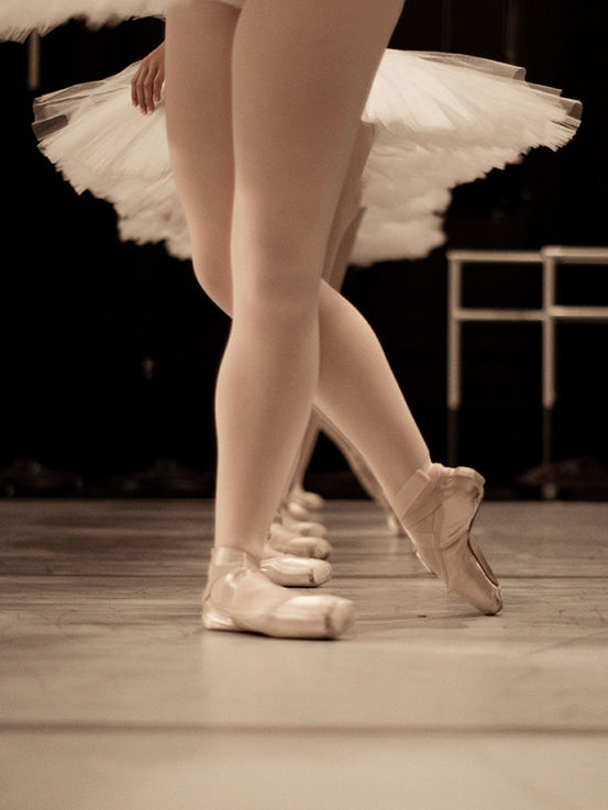 Swan Lake ballet training photoshoot