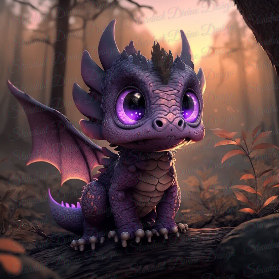 baby purple dragon
