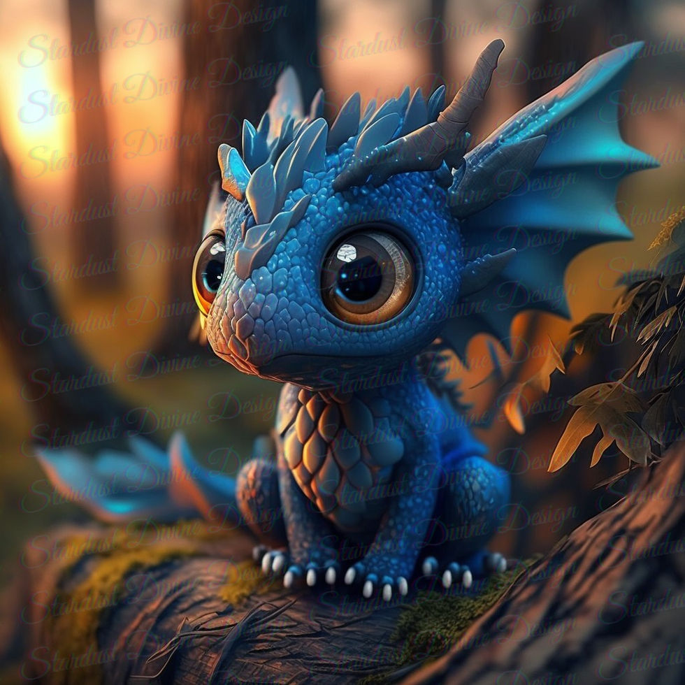 baby blue dragon brown eyes