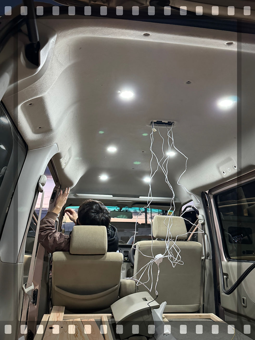 LEDダウンライト点灯