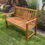 Thumbnail: Traditional 4-Foot Wood Bench with Armrest