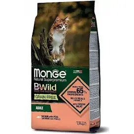 Monge Natural Superpremium BWild Grain Free Adult cat food VetAmin Shop