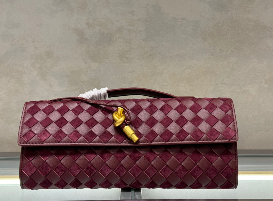 Pochette Bottega Veneta bordeaux