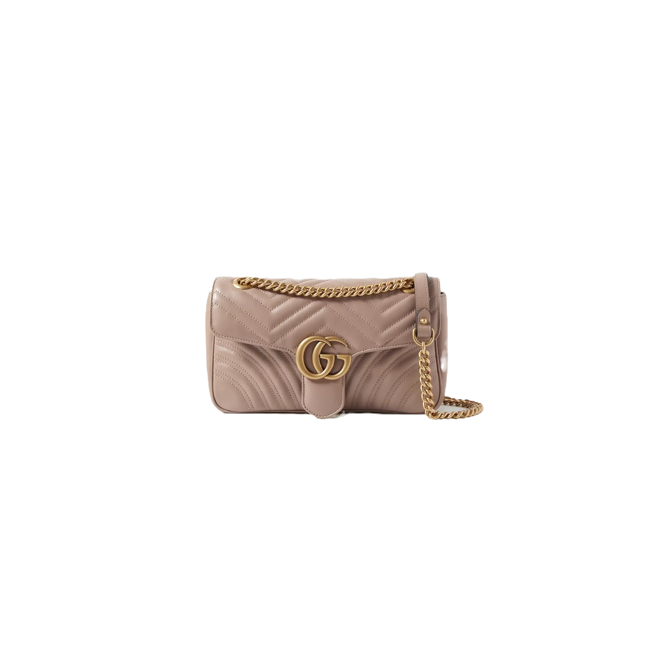 GG Marmont nude quilted shoulder bag