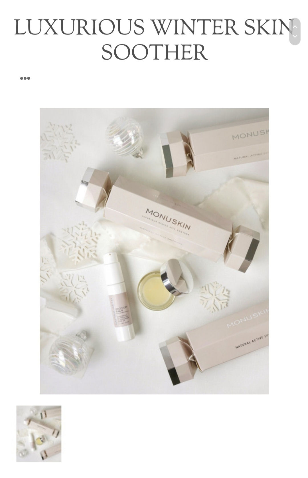 Luxurious Winter Skin Soother